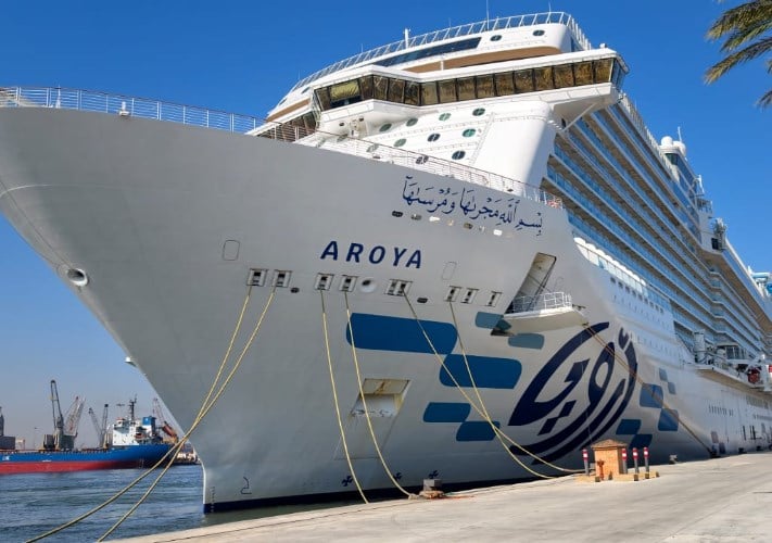 ميناء الإسكندرية يستقبل السفينة السياحية «Aroya» وعلى متنها 3846 راكبًا