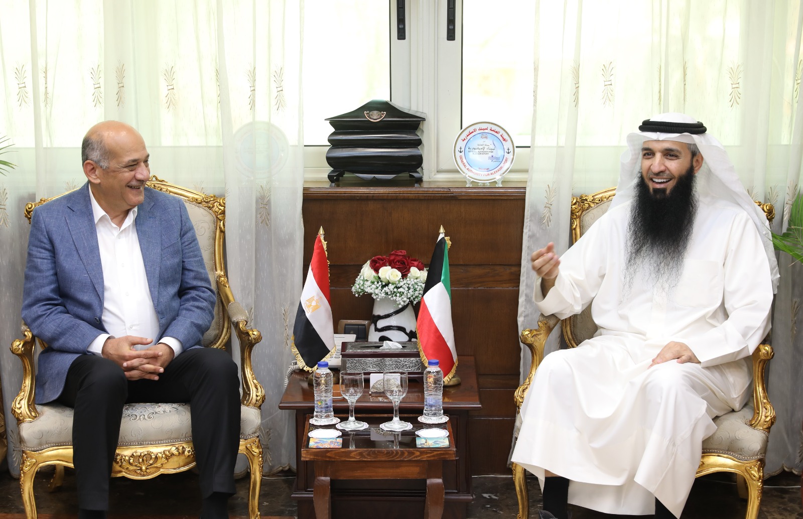 وفد كويتي رفيع المستوى يزور معهد تدريب الموانئ وميناء الإسكندرية لتعزيز التعاون البحري