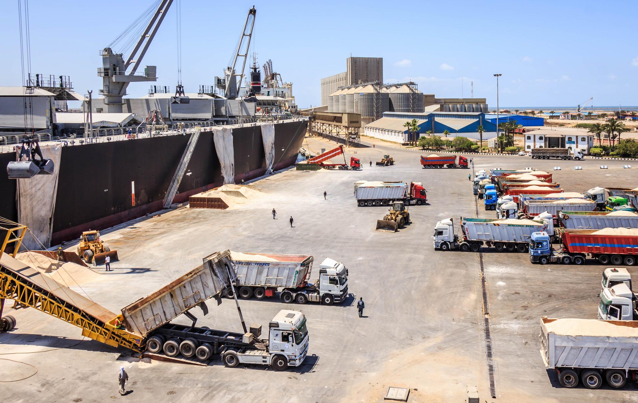 حركة الاستيراد والتصدير في ميناء دمياط: الذرة وزيت الطعام والخردة أبرز الواردات