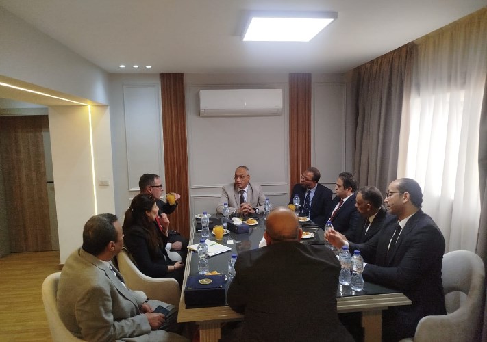 رئيس هيئة الرقابة على الصادرات والواردات يبحث مع ميناء مارسيليا تعزيز التعاون
